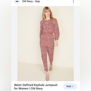 NWT pink jumpsuit (M Tall)